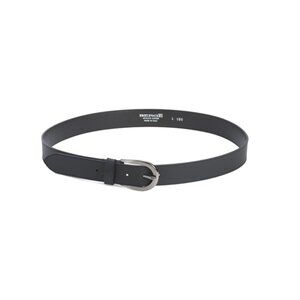 MARTINA MORI Black Made In Italy Leather Belt